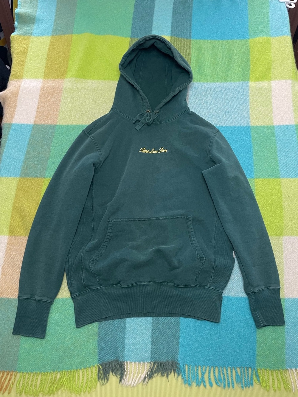Aime Leon Dore Logo Script Cursive Pullover Hoodie Sweatshirt Mens